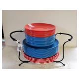 Plastic Plates And Plate Holder