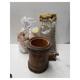 Decorative Shells, Net, Wooden Indian Imprint