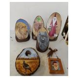 Assorted Decorative Painted Wood By Rose Doster