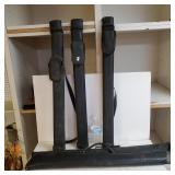 Five Pool Stick Cases, Two Have Pool Sticks