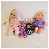 Baby Dolls And Car Toy