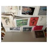 Assorted Painted Watercolor Cards By Rose Doster