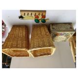 Vintage Canister,  Flower Baskets,  Duck Hanger