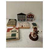 Cats Meow Wooden Houses & Bird Figure