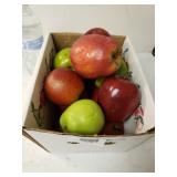 Box Of Fake Decorative Apples
