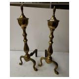 Fireplace Golden Andirons