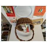 Basket With Sewing Accessories