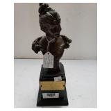 Signed Cast Bronze Bust