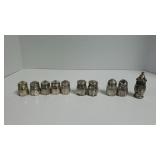(10) Sterling Silver Salt & Pepper Shakers