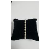 14K Gold & Pearl Beaded Bracelet - 7.5"