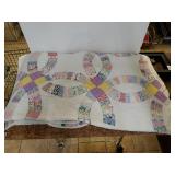 Handmade Wedding Ring Quilt