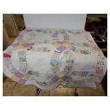 Handmade Wedding Ring Quilt