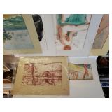 Assorted Watercolor Paintings