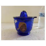 Aunt Jemima Blue Glass Juicer