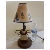 Black Americana Table Lamp