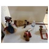 Black Americana Brushes And Paper Roll Holder