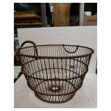 Vintage Metal Oyster Basket