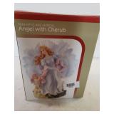 Fiber Optic Angel With Cherub