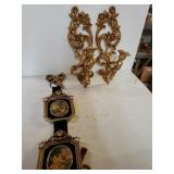Gold Plaster Wall Candle Holders & Hanging Wall