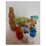 Assorted Glassware & Figures