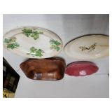 Square Wooden Bowl, Serving Plates, Bowl