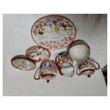 Japanese Inspired Plates, Cups, Pitcher (Made In