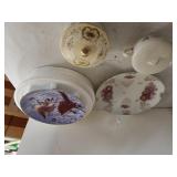 Decorative Glass Plates, Sugar Bowl, Small Candy