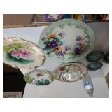Assorted Glass Decorative Plates & Small Ashtrays
