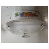 Flowered Covered Casserole Dish