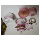 Fancy Pink Glass Decorative Dishes