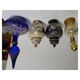Japanese Fancy Glass Urns, Blue Jeannie bottle &