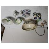 Oriental Inspired Bowl, Blue Salt & Pepper