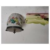 Ceramic Flowered Planter,  Flowered Canister