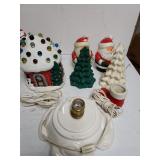 Santa Candles, Light Up Santa Igloo (works) &