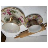 Rolling Pin & Fancy Cup & Saucers