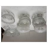 Beveled Glass Bowl, Saucers & Bowls