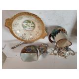 22kt Gold Trimmed China Bowl & Assorted Fancy