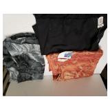 100% Pashmina Red/gold Scarf, Black Scarf &