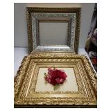 Gold/silver Wood Frame & Wood gold Framed Fabric