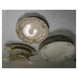 Made In England China Plates,  Gravy Boat