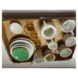 Assorted Mini Cups, Saucers