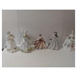 Ceramic Historical Dancing Ladies