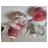 Mary Jones Mauve Coffee Pot, Flowered Tea Pot &