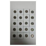 (20) Assorted Full Date Buffalo Nickels