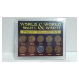 World War I & World War II Penny Collection