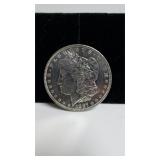 1887 Morgan Dollar AU Detail