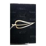 Vintage Sarah Coventry Open Leaf Brooch