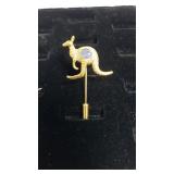 Kangaroo Gemstone Hat Pin