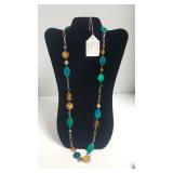 Vintage Murano Glass Long Statement Necklace