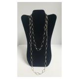 Pair Of Unusual Link Necklaces